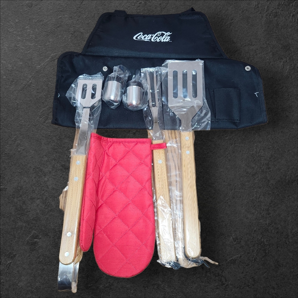 🆕️ COCA COLA 6 Piece BBQ Set - Picture 2 of 4